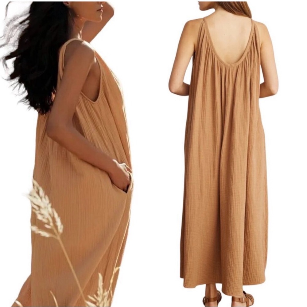 Jenni Kayne Drift Tan Maxi Dress
